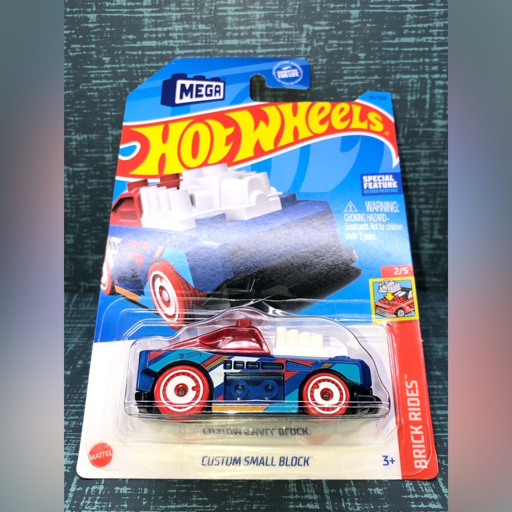 HOTWHEELS X MEGA BLOKS CUSTOM SMALL BLOCK BRICK RIDES 2/5 30/250